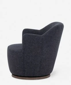 Lulu And Georgia Margie Swivel Chair Curved + Rounded