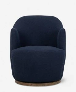 Lulu And Georgia Margie Swivel Chair Curved + Rounded