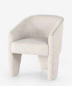 Lulu And Georgia Bouclé + Textural Fabric Meryl Dining Chair