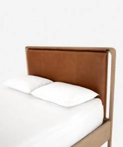 Lulu And Georgia Tierney Leather Bed