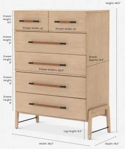 Lulu And Georgia Avalon Tall 6-Drawer Dresser 10 Lulu And Georgia Avalon Tall 6-Drawer Dresser