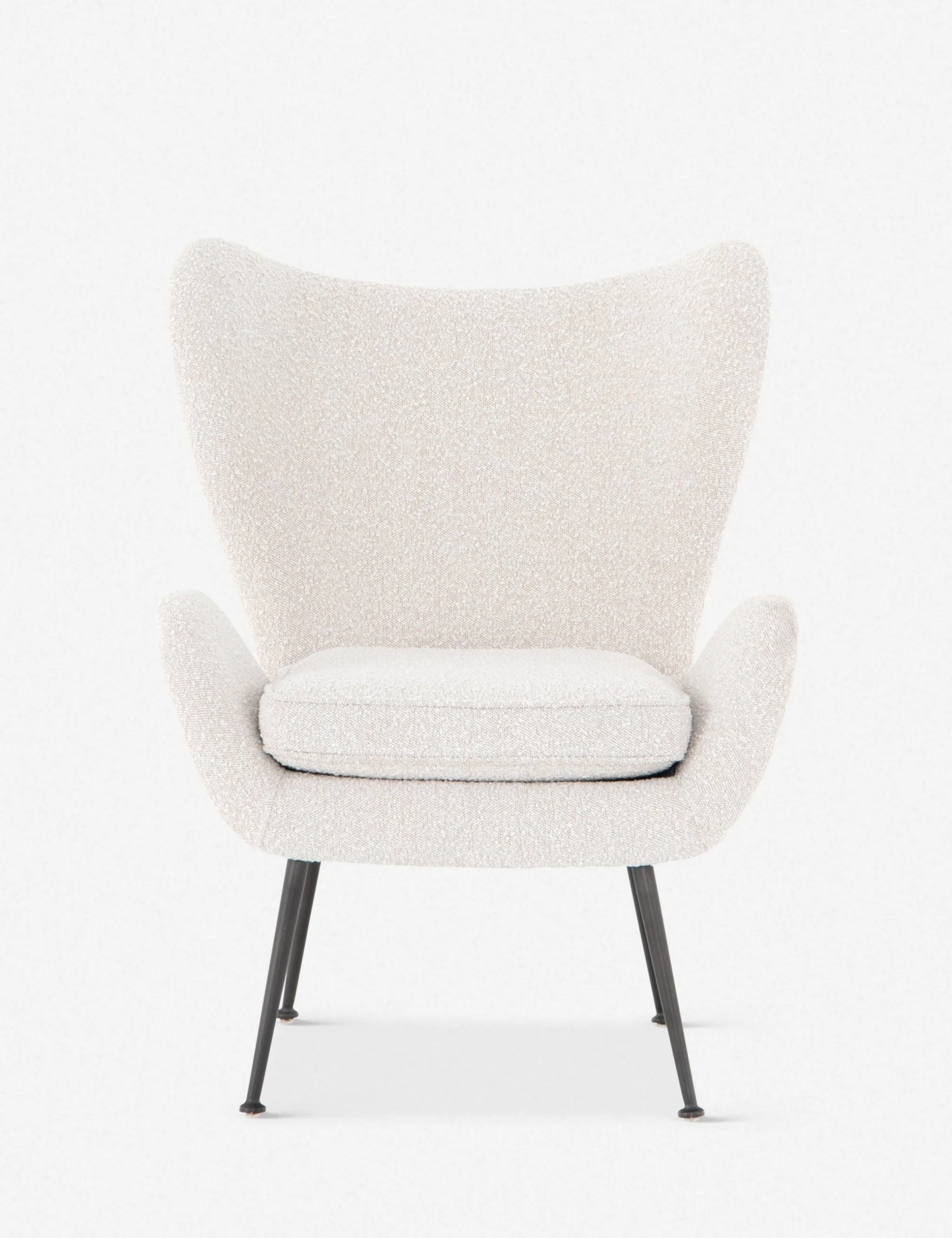 108853-002_frt_1.jpg Lulu And Georgia Marika Accent Chair Bouclé + Textural Fabric