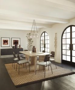 Lulu And Georgia Bryn Jute Rug, Natural And Espresso Malene Barnett Kindred Collection