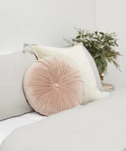 Lulu And Georgia Monroe Velvet Round Pillow Curved + Rounded