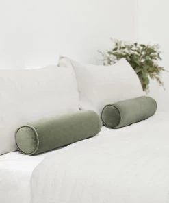 Lulu And Georgia Sabine Velvet Bolster Pillow Nina Freudenberger Collection