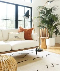 Lulu And Georgia Moroccan Flatweave Rug, Black And Natural By Sarah Sherman Samuel Sarah Sherman Samuel Collection