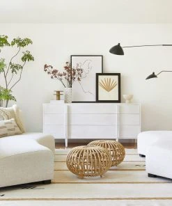 Lulu And Georgia Saban 2-Piece Curved Sectional Sofa