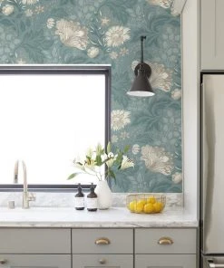 Lulu And Georgia Scalamandre Ava Wallpaper By Sandberg, Indigo New