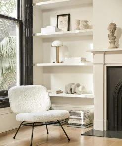 Lulu And Georgia Bouclé + Textural Fabric Amanda Accent Chair