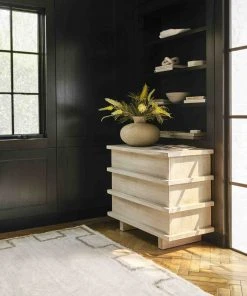 Lulu And Georgia Corliss 3-Drawer Dresser, White Wash Furniture