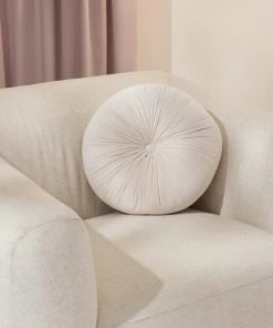 Lulu And Georgia Monroe Velvet Round Pillow Curved + Rounded