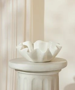 Lulu And Georgia Regina Andrew Ruffle Ceramic Bowl