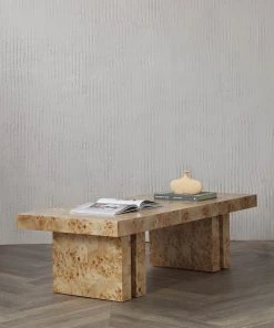 Lulu And Georgia Brisa Burl Wood Coffee Table