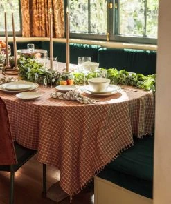 Lulu And Georgia Heather Taylor Home Katherine Plaid Tablecloth Kitchen + Dining