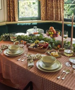 Lulu And Georgia Costa Nova Augusta Cereal Bowls (Set Of 6), Natural/Gold Kitchen + Dining