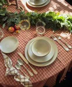 Lulu And Georgia Costa Nova Augusta Cereal Bowls (Set Of 6), Natural/Gold Kitchen + Dining