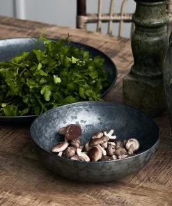 Lulu And Georgia Weilan Low Serving Bowl, Black/Brown