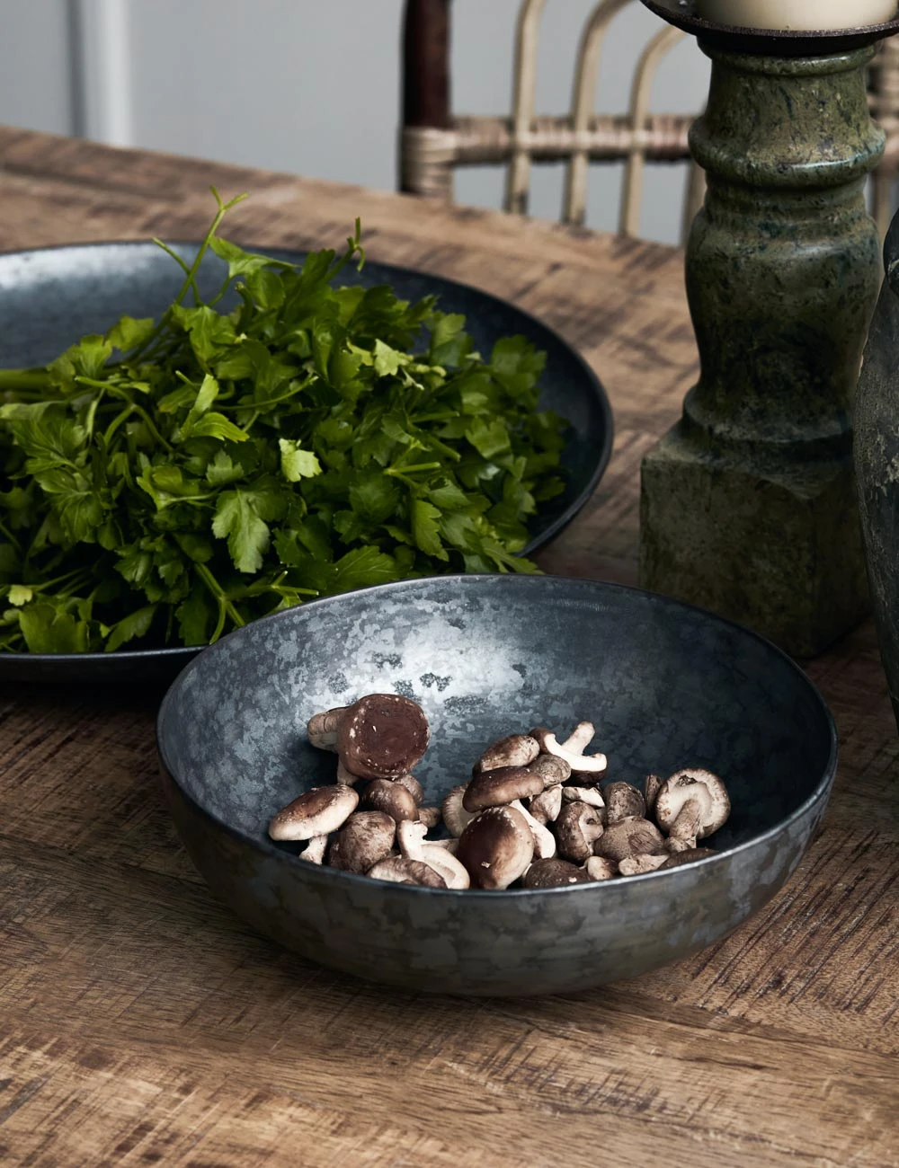 Lulu And Georgia Weilan Low Serving Bowl, Black/Brown 1 Lulu And Georgia Weilan Low Serving Bowl, Black/Brown