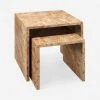 Lulu And Georgia Furniture Raisa Burl Wood Nesting Side Tables (Set Of 2)
