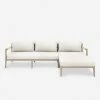 Lulu And Georgia Cadenza Indoor / Outdoor Teak Sectional Sofa New