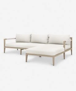 Lulu And Georgia Cadenza Indoor / Outdoor Teak Sectional Sofa New