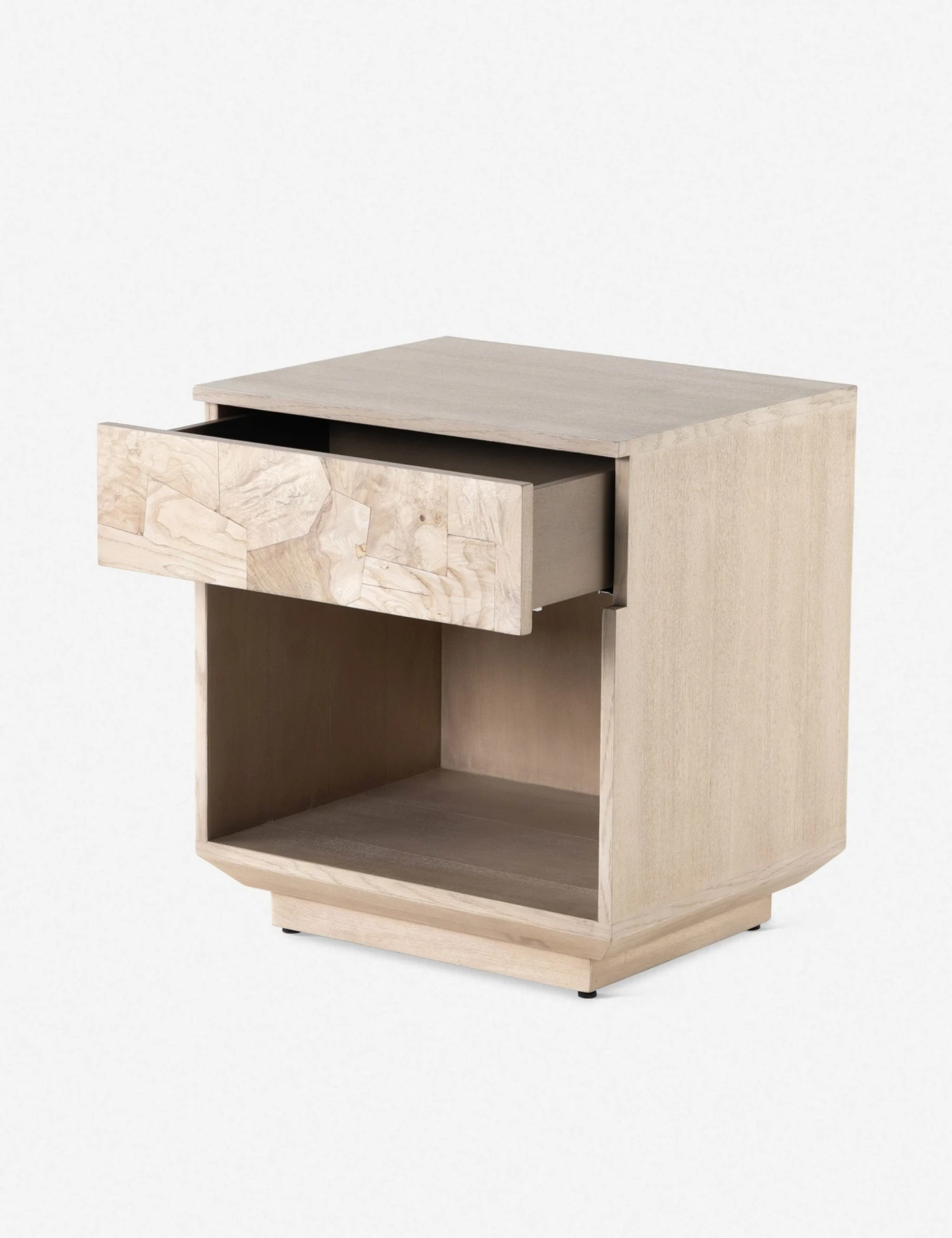 Lulu And Georgia Burl Wood Moneo Nightstand 2 Lulu And Georgia Burl Wood Moneo Nightstand
