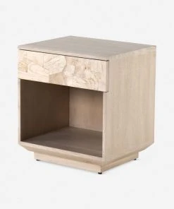 Lulu And Georgia Burl Wood Moneo Nightstand