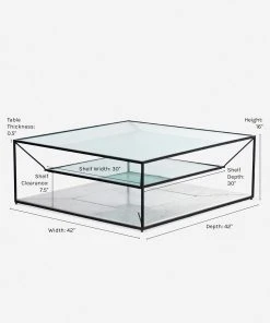 Lulu And Georgia Raquel Square Coffee Table Furniture