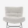 Lulu And Georgia Menorca Accent Chair Bouclé + Textural Fabric