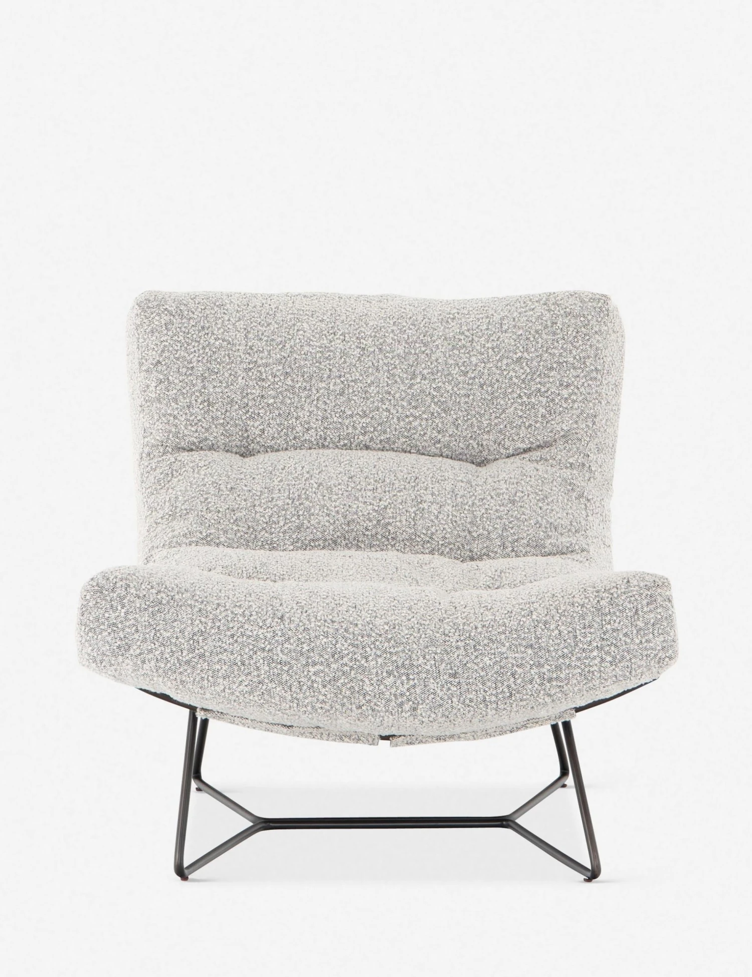 224914-001_frt_1.jpg Lulu And Georgia Menorca Accent Chair Bouclé + Textural Fabric