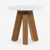 Lulu And Georgia Catanzaro Indoor / Outdoor Round Side Table New