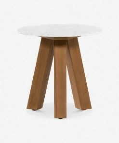 Lulu And Georgia Catanzaro Indoor / Outdoor Round Side Table New