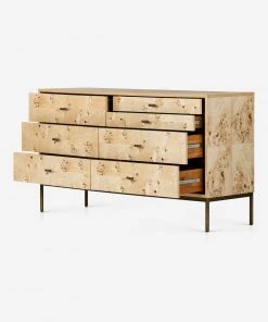 Lulu And Georgia Furniture Lorca Burl Wood Dresser