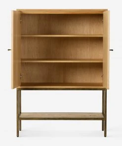 Lulu And Georgia Lorca Burl Wood Cabinet New