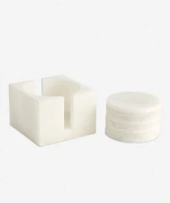 Lulu And Georgia New Ofeliah Alabaster Coasters (Set Of 8)