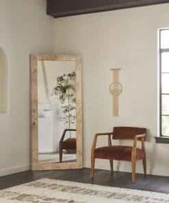 Lulu And Georgia Bree Burl Wood Floor Mirror