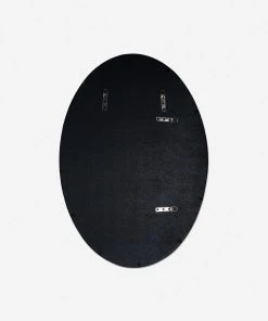 Lulu And Georgia Luke Oval Mirror, Black New