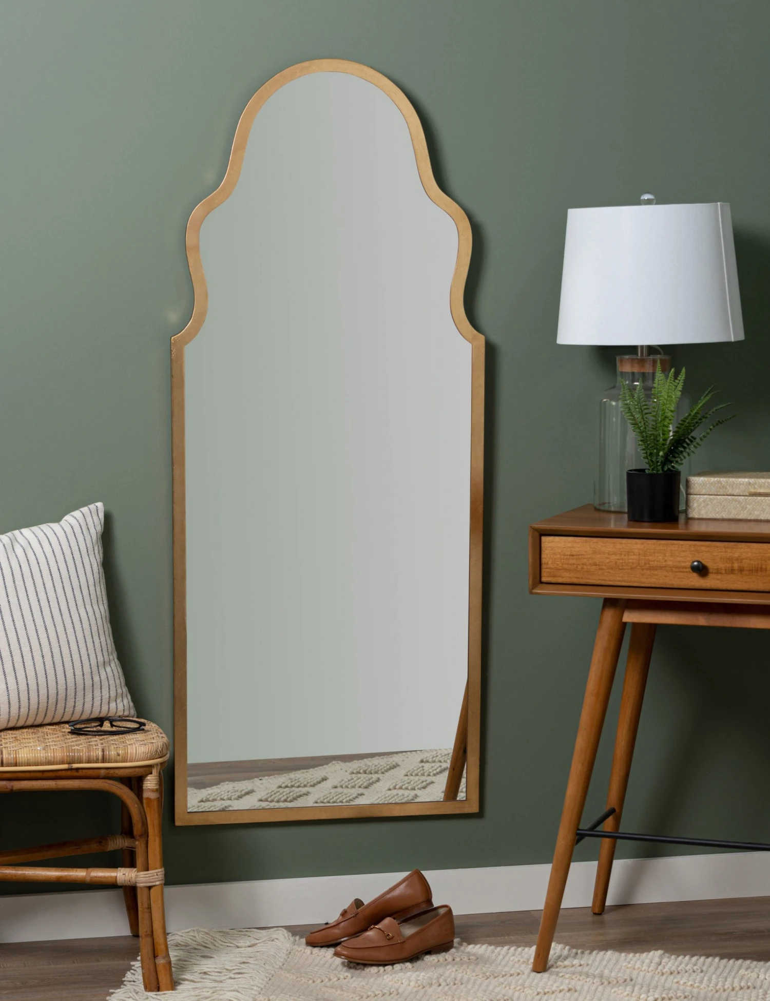 42000_4.jpg Lulu And Georgia Jewel Full Length Mirror Curved + Rounded