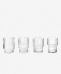 Lulu And Georgia Rian Ripple Glassware (Set Of 4)