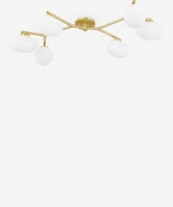 Lulu And Georgia Sculptural Solange Semi-Flush Mount Light
