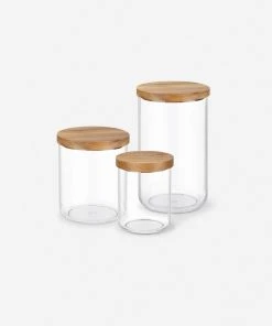 Lulu And Georgia Glass Jars (Set Of 3) By NEAT Method 3 Lulu And Georgia Glass Jars (Set Of 3) By NEAT Method