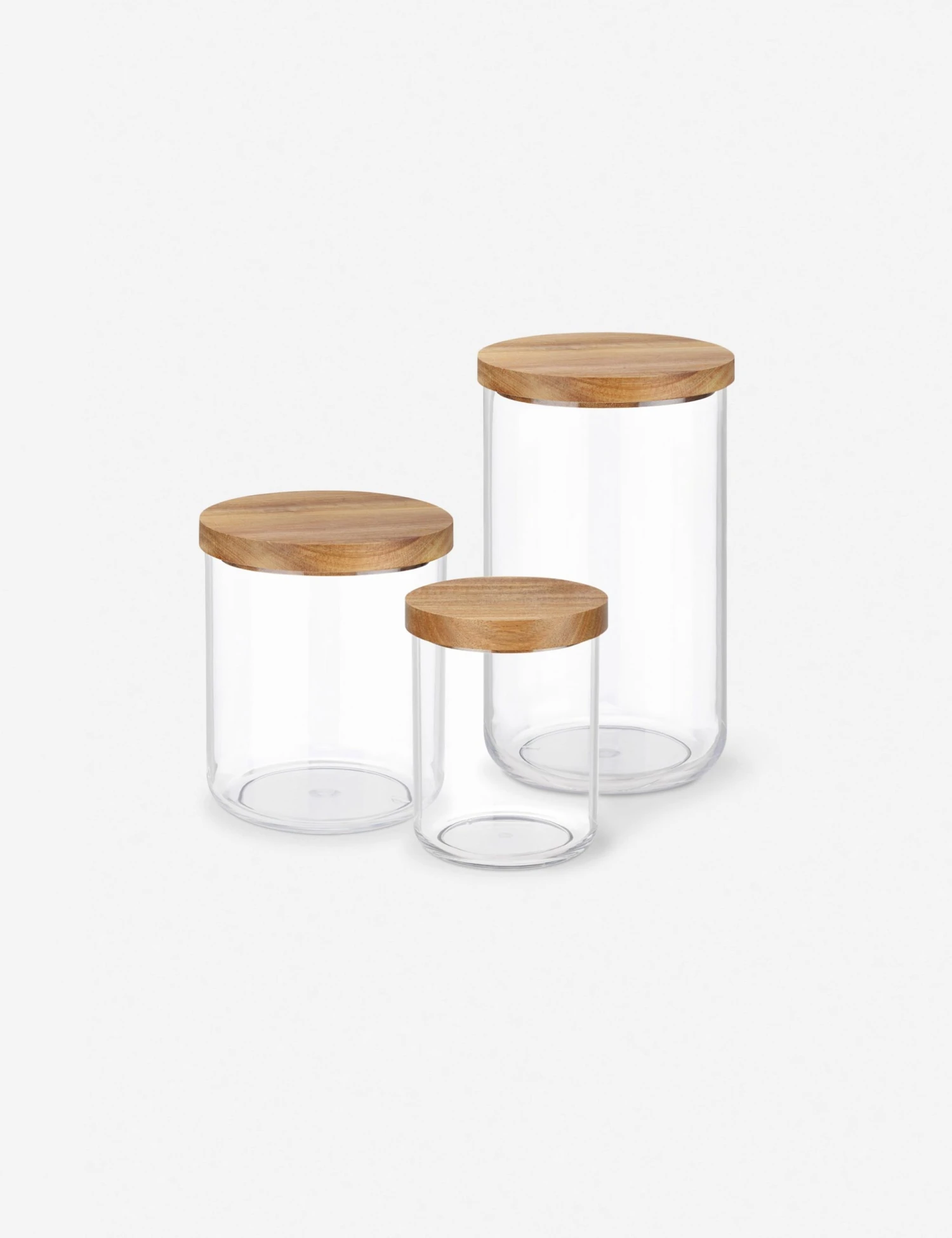6600-12598-S-AC_6600-12599-M-AC_6600-12599-L-AC_6600-12600-XL-AC_1.jpg Lulu And Georgia Glass Jars (Set Of 3) By NEAT Method