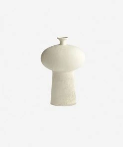 Lulu And Georgia Albayzin Vase, White Stone Malene Barnett Kindred Collection