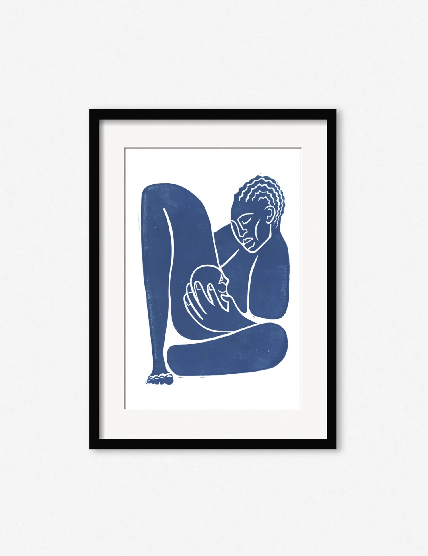 AdrianMotherBlackFrame.jpg Lulu And Georgia 'Mother' Print By Adrian Brandon