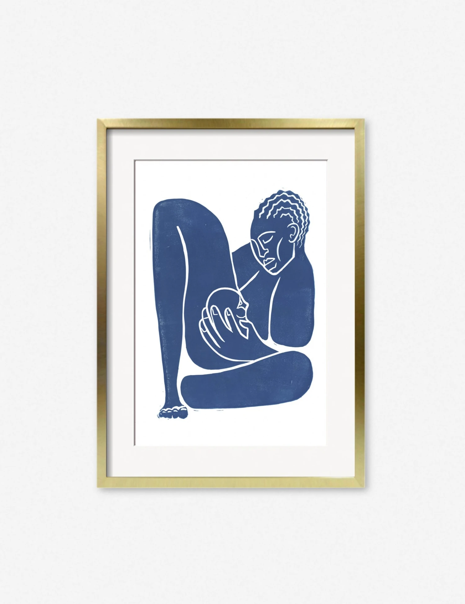 AdrianMotherGoldFrame.jpg Lulu And Georgia 'Mother' Print By Adrian Brandon