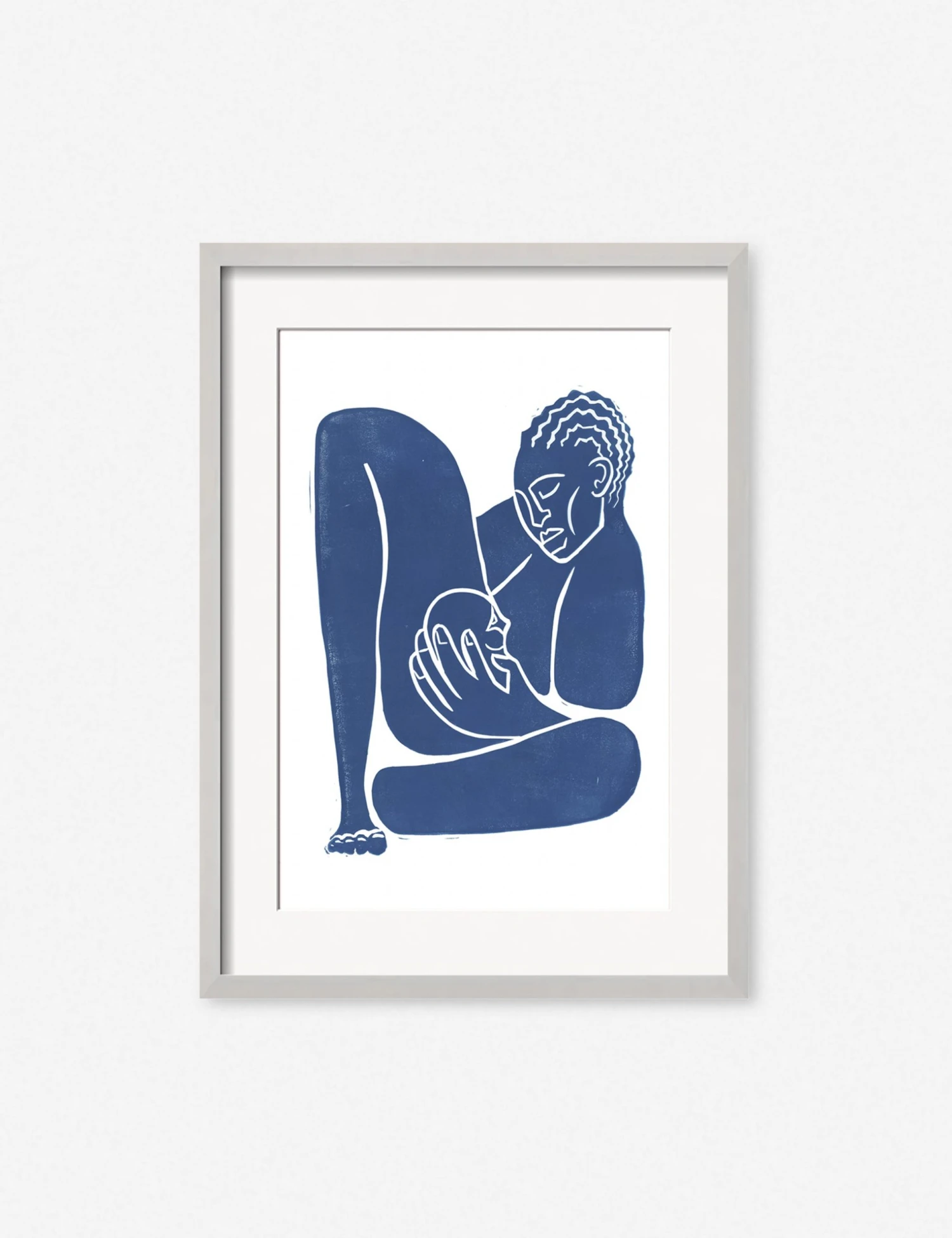 AdrianMotherSilverFrame.jpg Lulu And Georgia 'Mother' Print By Adrian Brandon