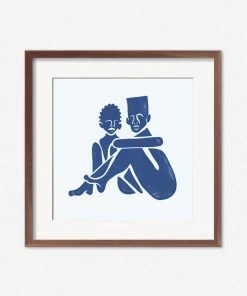 Lulu And Georgia 'Pair (Square)' Print By Adrian Brandon Walls