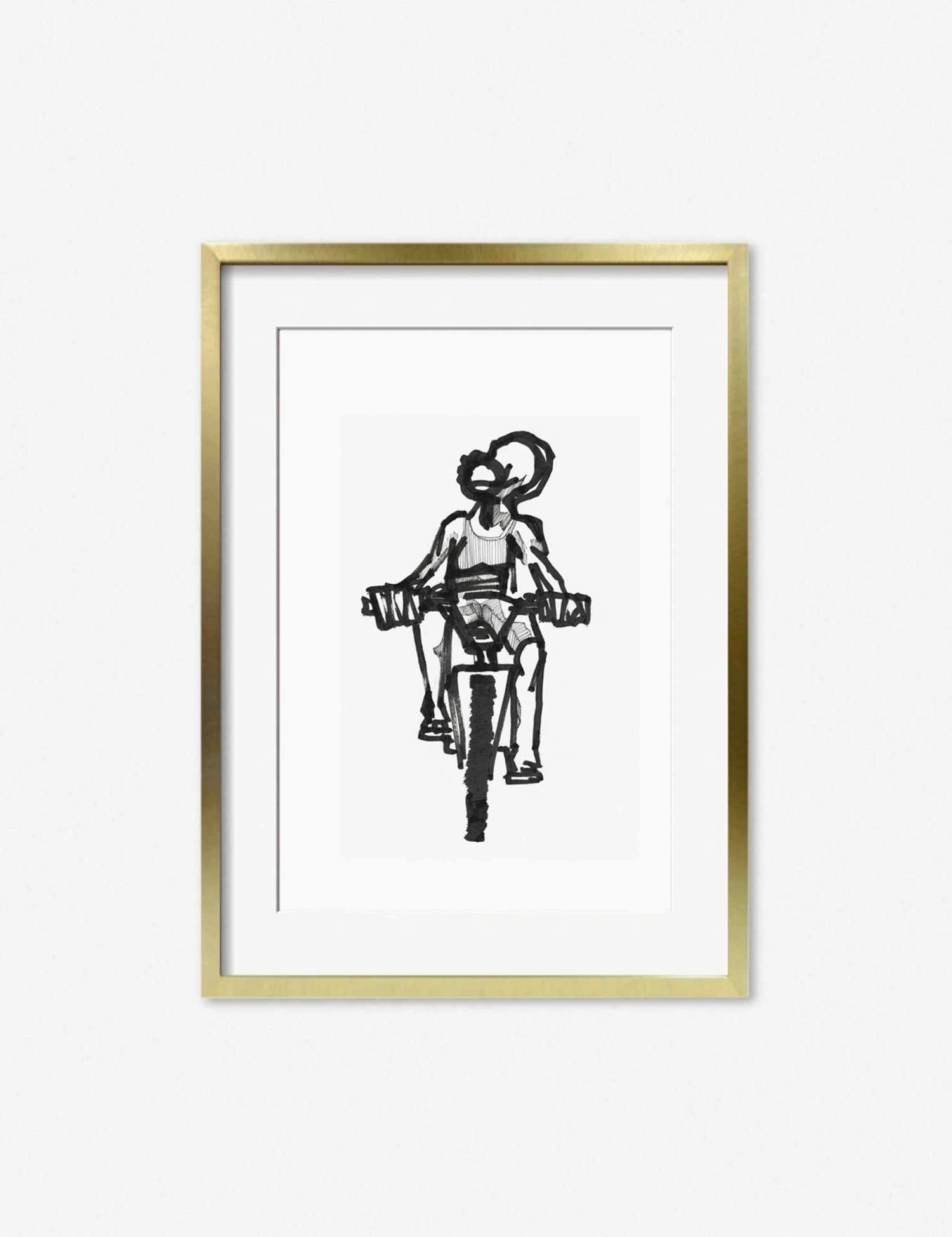 AdrianRideGoldFrame.jpg Lulu And Georgia Walls 'Ride' Print By Adrian Brandon
