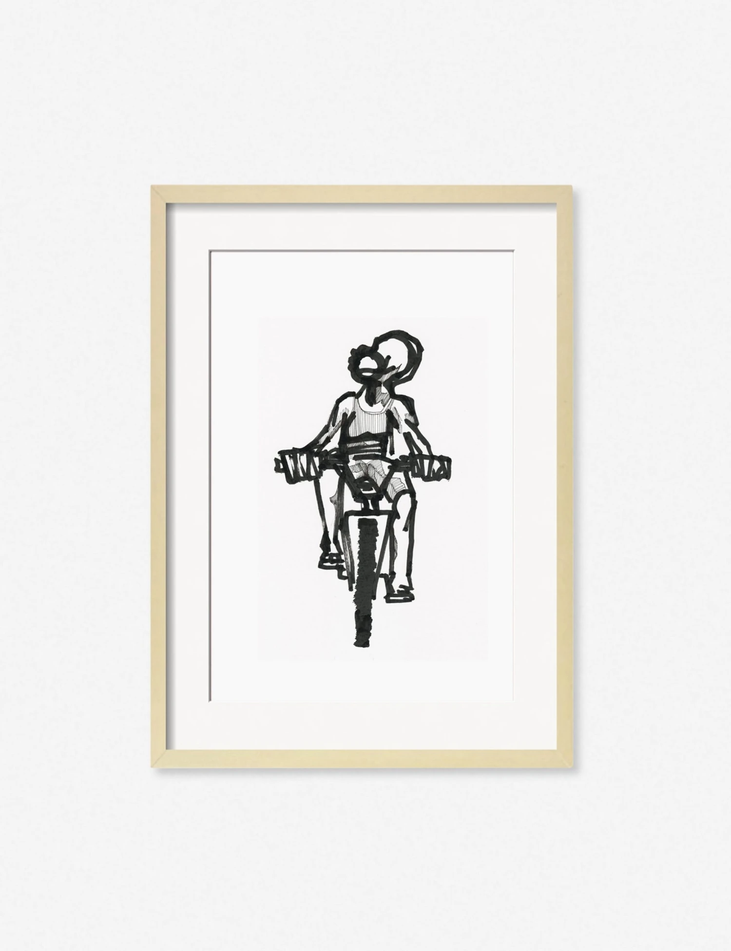 AdrianRideNaturalFrame.jpg Lulu And Georgia Walls 'Ride' Print By Adrian Brandon