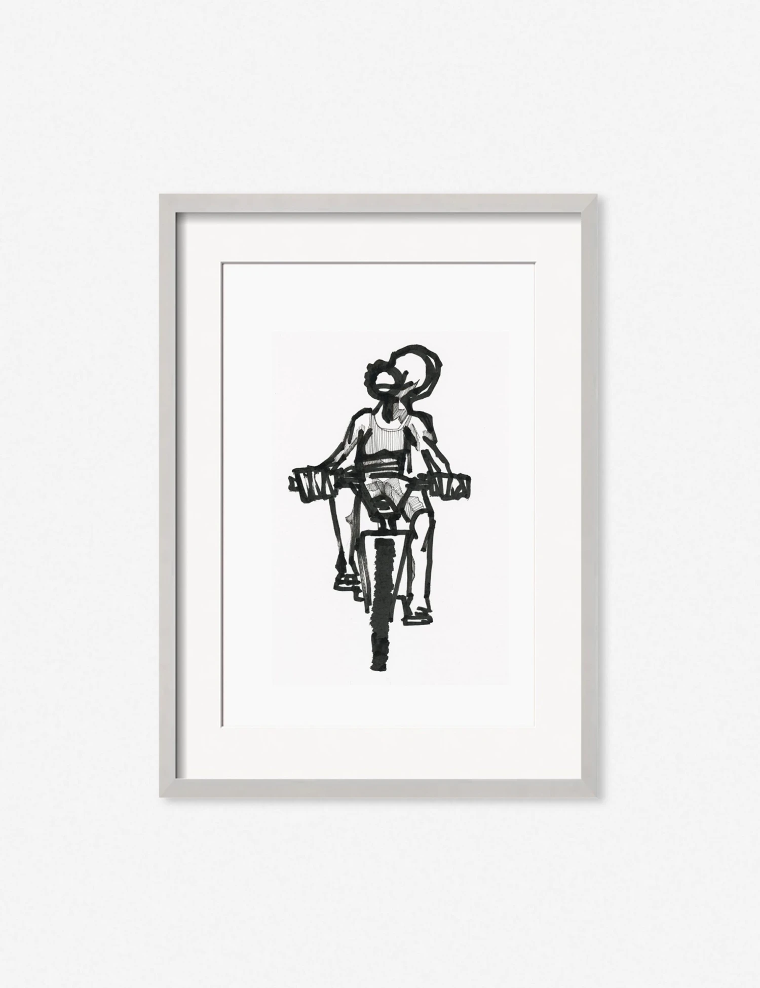 AdrianRideSilverFrame.jpg Lulu And Georgia Walls 'Ride' Print By Adrian Brandon